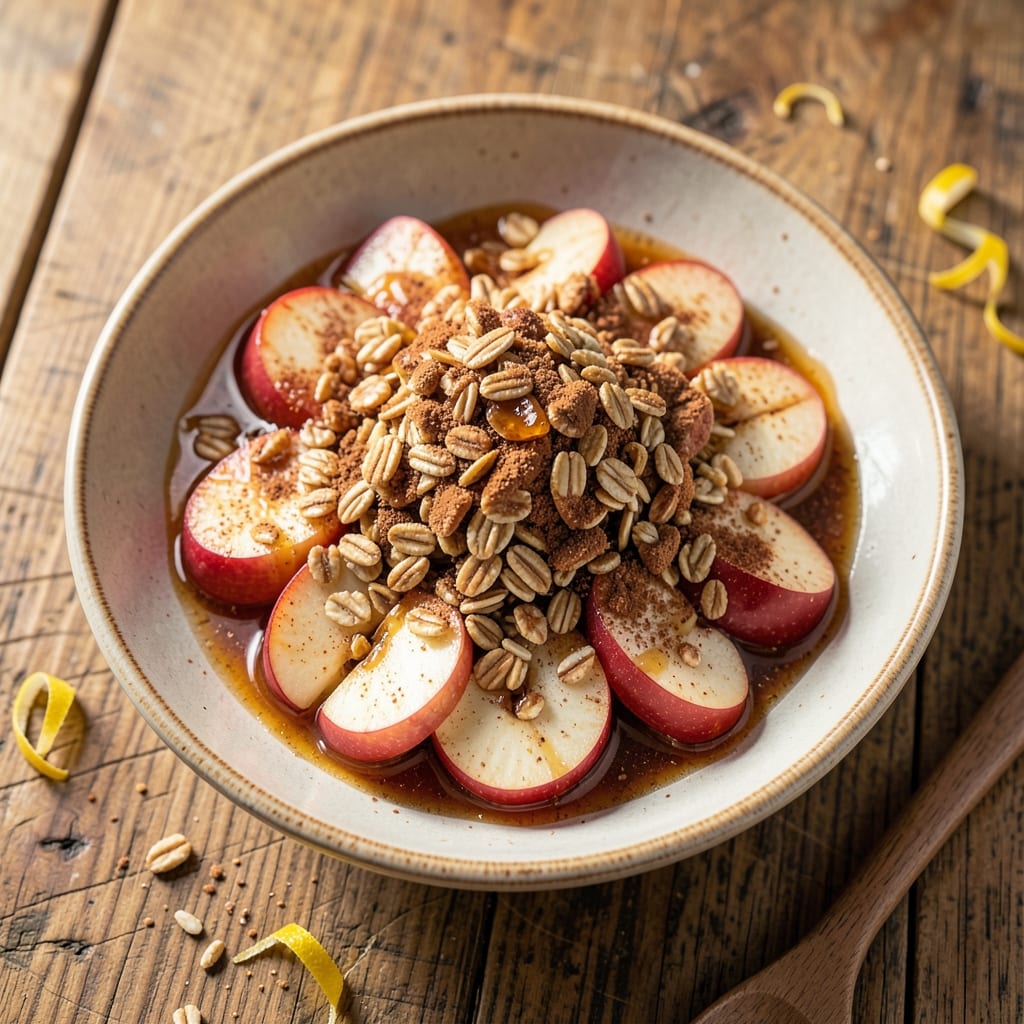 Apple Crackle Recipe: Buttery Streusel Topping Over Warm Spiced Apples