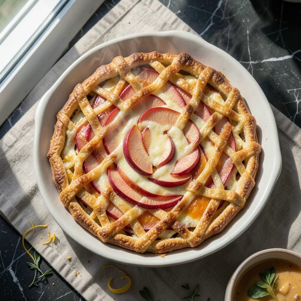 Apple Cheese Tart Recipe: Buttery Crust Cradles Spiced Apple-Cheddar Bliss