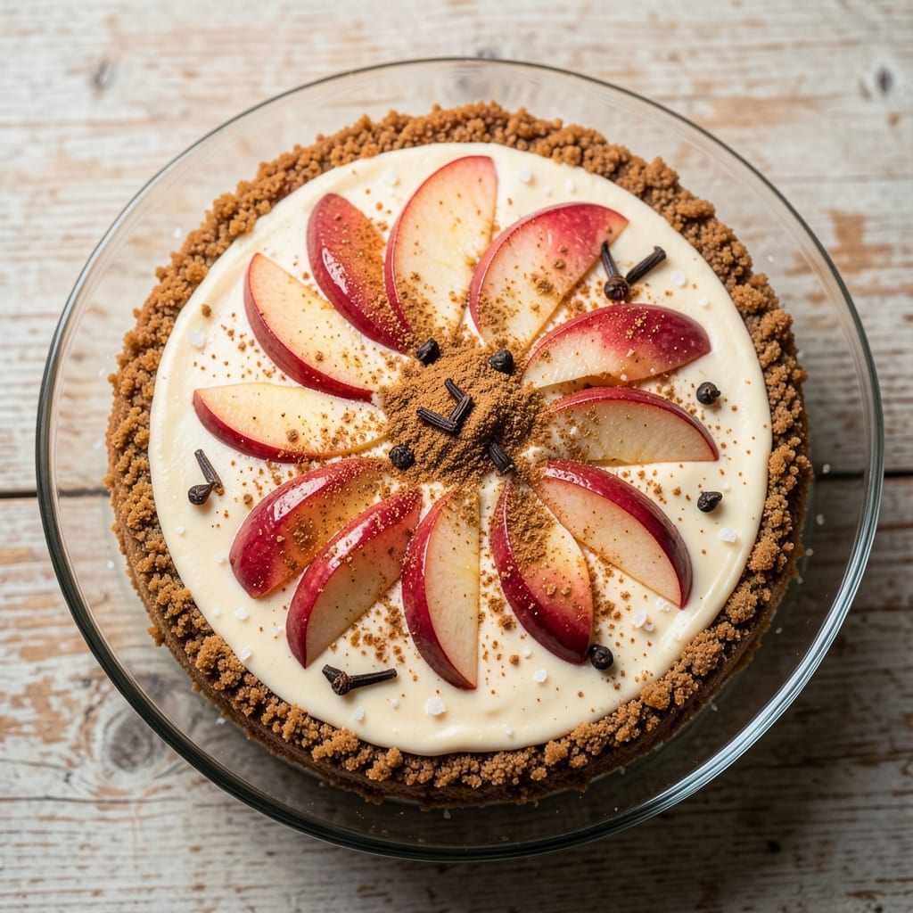 Apple Chimi Cheesecake Recipe: Spiced Apple Swirl With Gooey Caramel Core