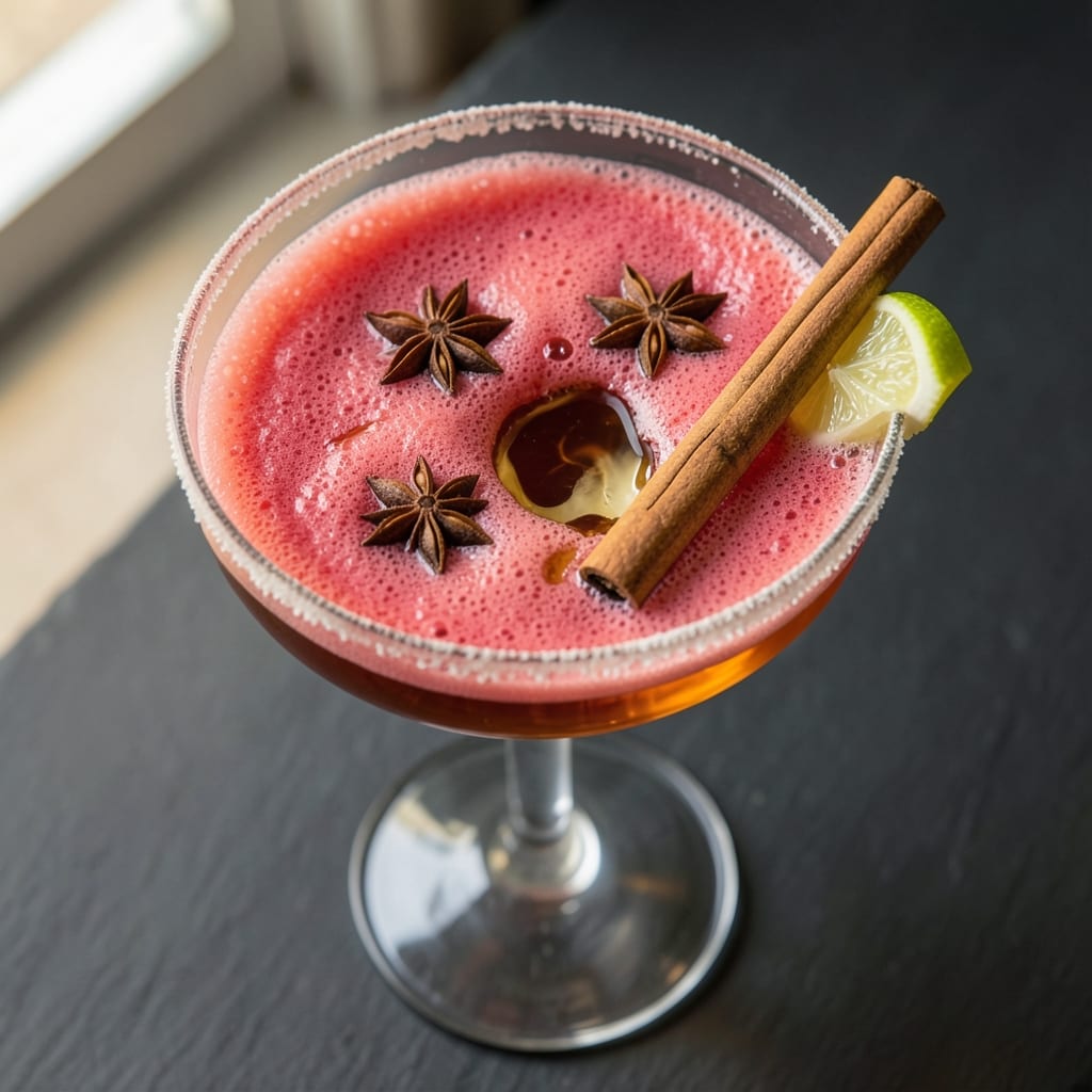 Apple Cider Martini Drink Recipe: Spiced Rum and Apple Cider Elegance
