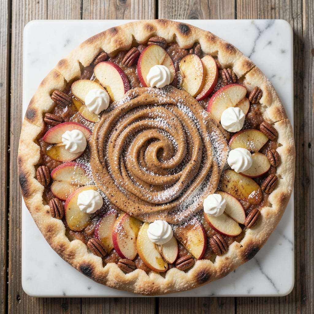 Apple Cinnamon Dessert Pizza Recipe: Warm Spiced Crust With Caramelized Topping