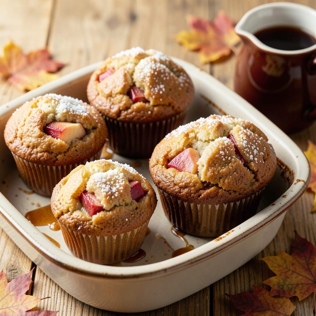 Apple Cider Muffins Recipe With Sour Cream: Spiced Apple Streusel Topping
