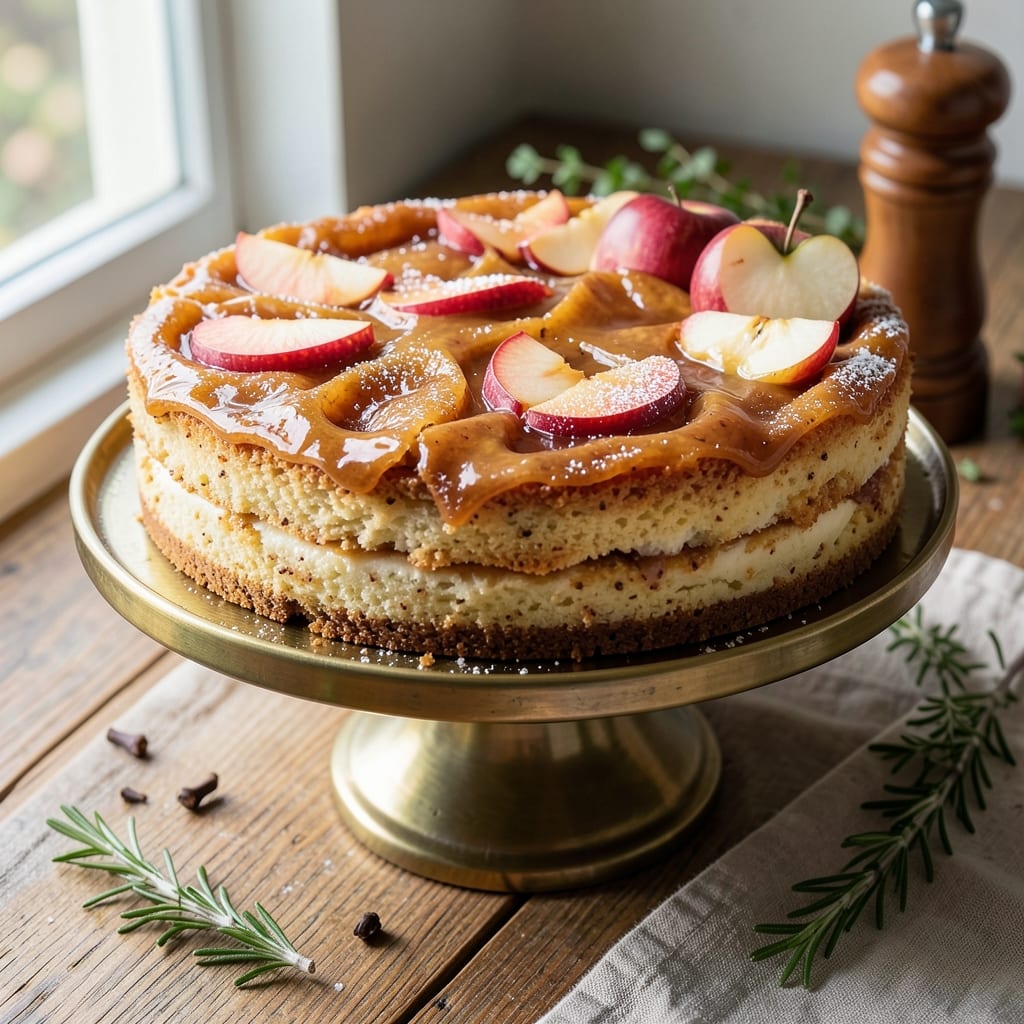 Apple Brandy Cake Recipe: Warm Spiced Boozy Layers With Crispy Crown