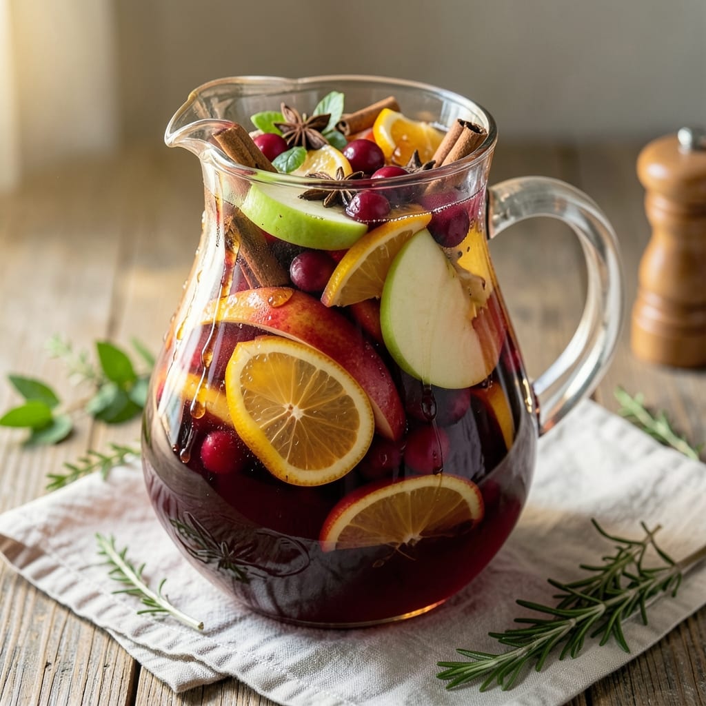 Apple Cider Red Sangria Recipe: Spiced Autumn Sipper With Bold Fruit Fusion