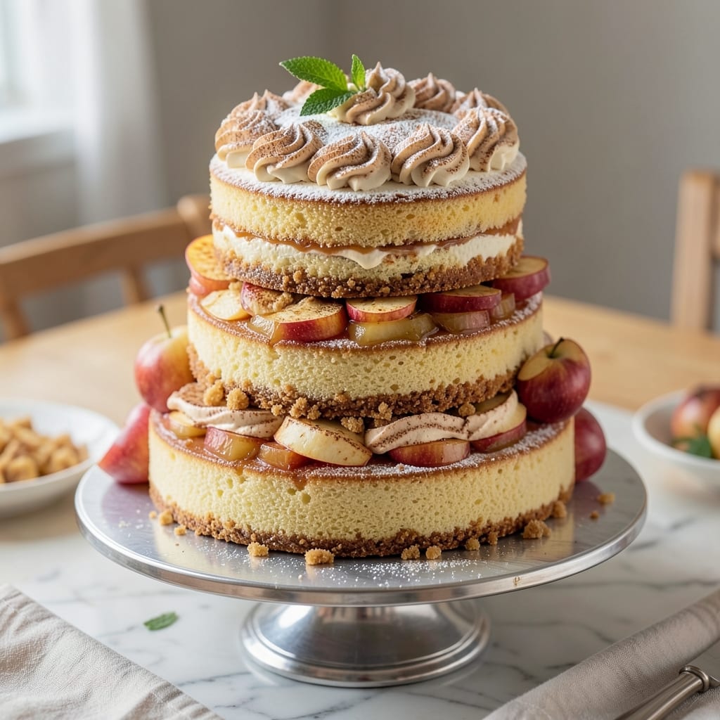 Apple Cinnamon Wedding Cake Recipe: Tiered Elegance With Spiced Apple Layers