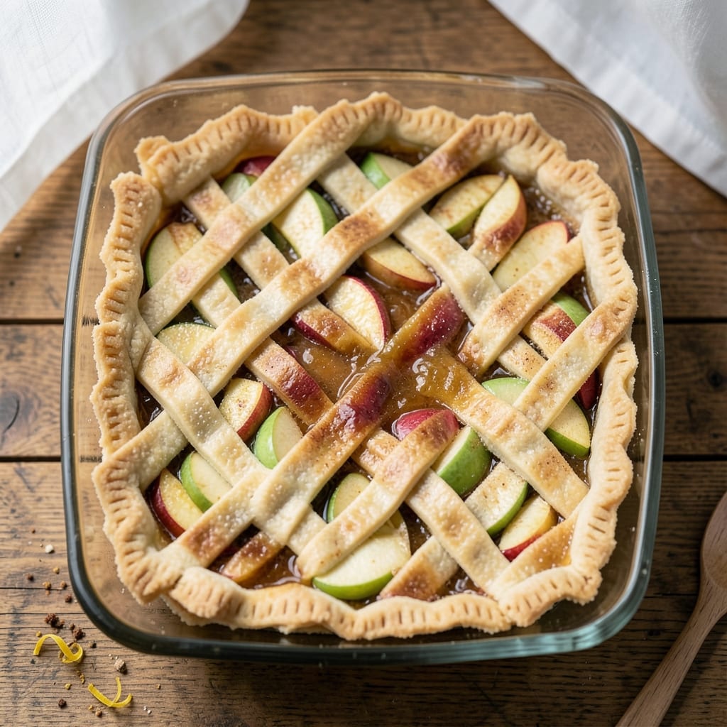 9x13 Apple Pie Recipe: Double-Crust Crunch With Spiced Filling