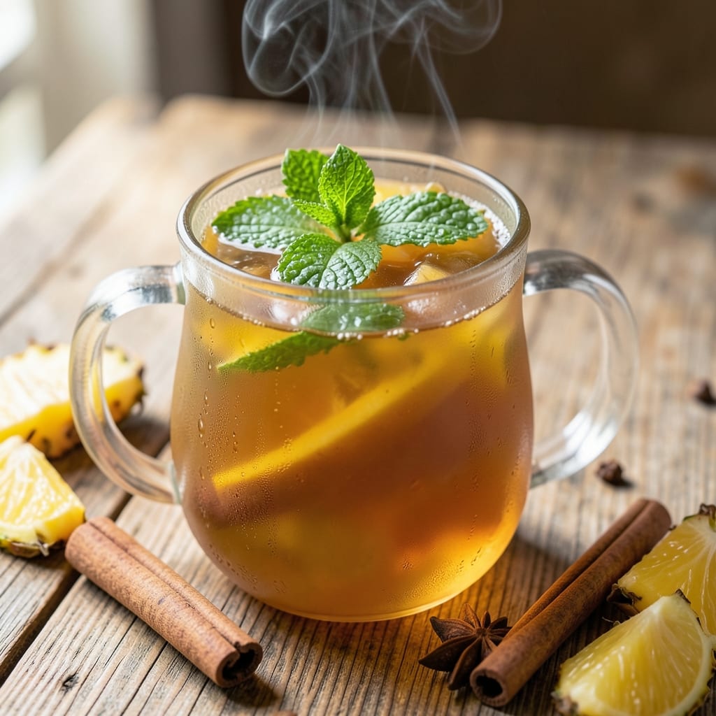 Apple Cider and Pineapple Juice Recipe: Tropical Spice Fusion in Minutes