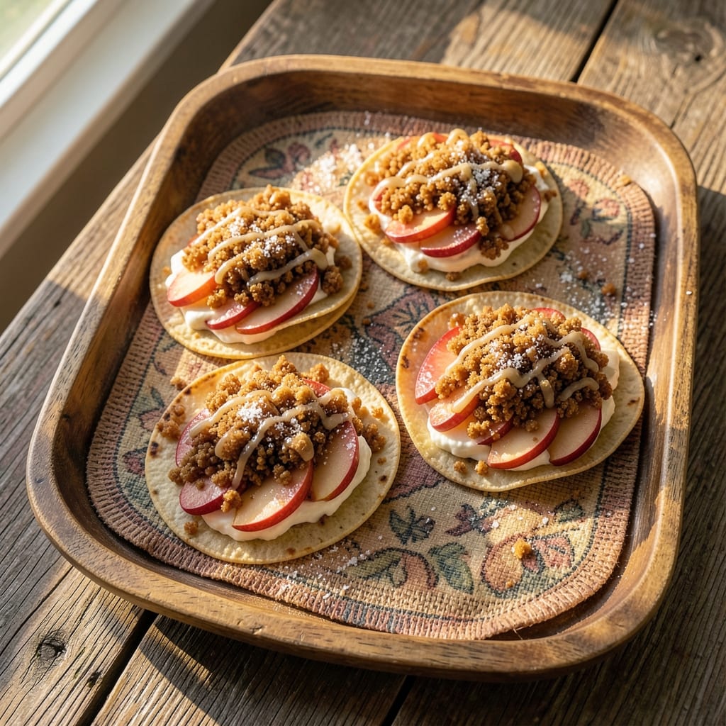 Apple Cheesecake Tacos Recipe: Sweet-Savory Crunch in Every Bite