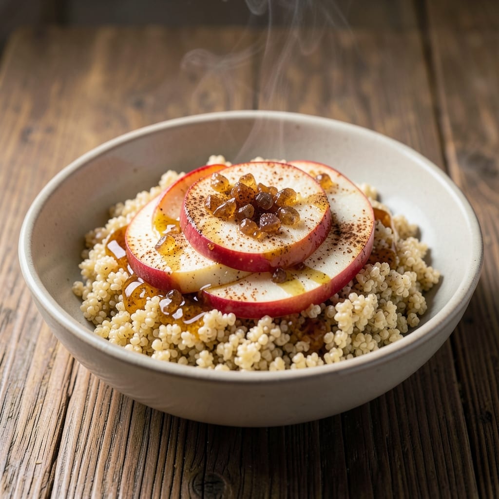 Apple Cinnamon Quinoa Recipe: Warm Spiced Breakfast Bowl With Crunchy Topping