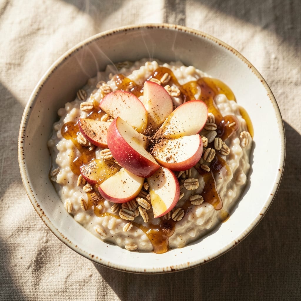Apple Cider Oatmeal Recipe: Spiced Warmth With Caramelized Apple Topping