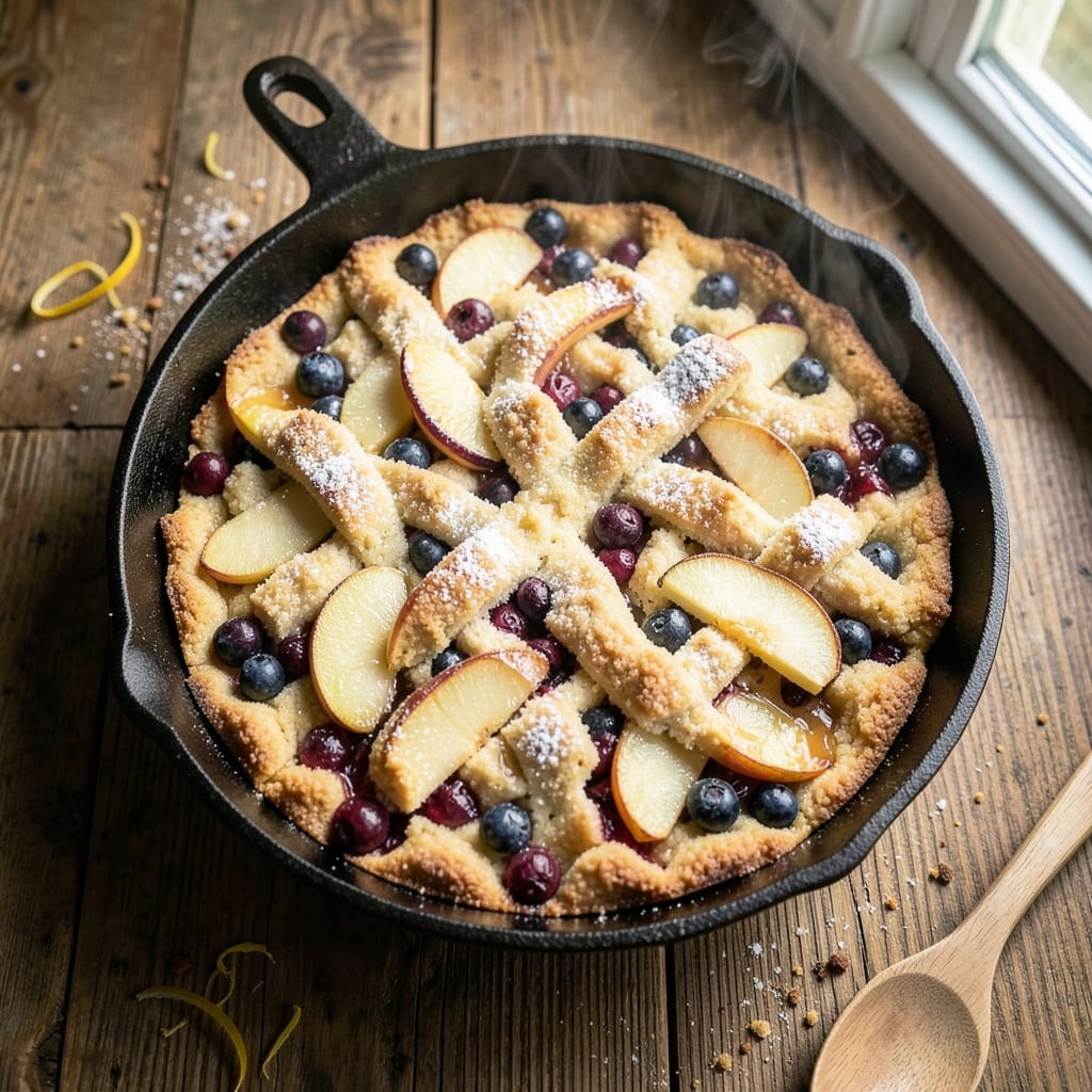 Apple Blueberry Dump Cake Recipe: Fondant-Topped Bliss in One Tin
