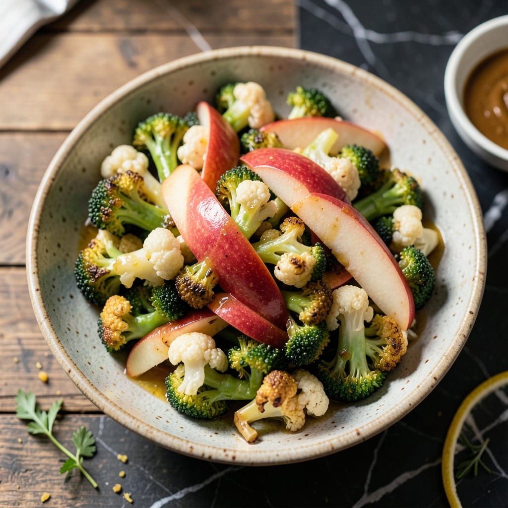 Apple Broccoli Cauliflower Salad Recipe: Crunchy Texture, Sweet-Tangy Balance
