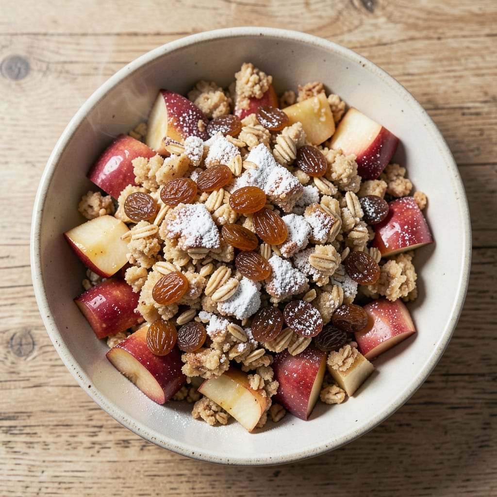Apple and Sultana Crumble Recipe: Warm Spiced Fruit with Buttery Crust Magic