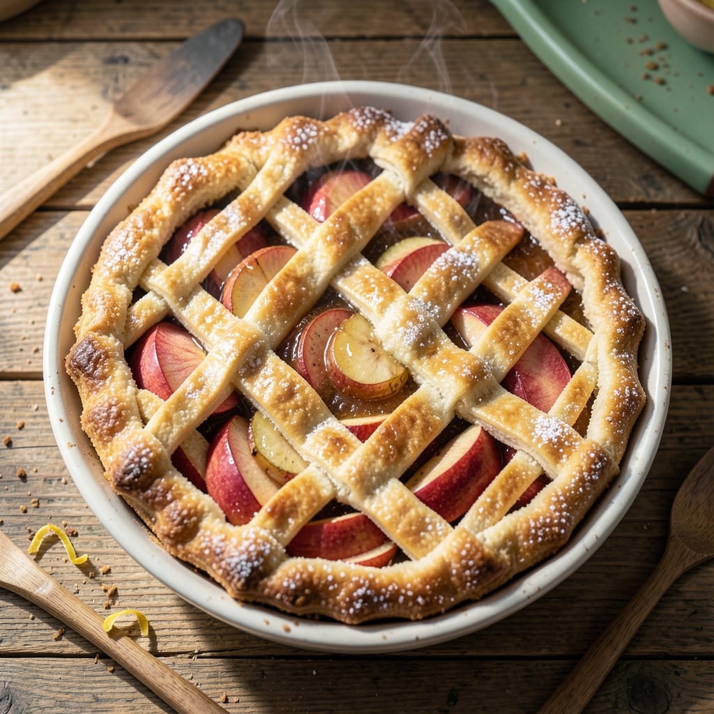 1950s Apple Pie Recipe: Homestyle Spice and Crusty Top Every Bite