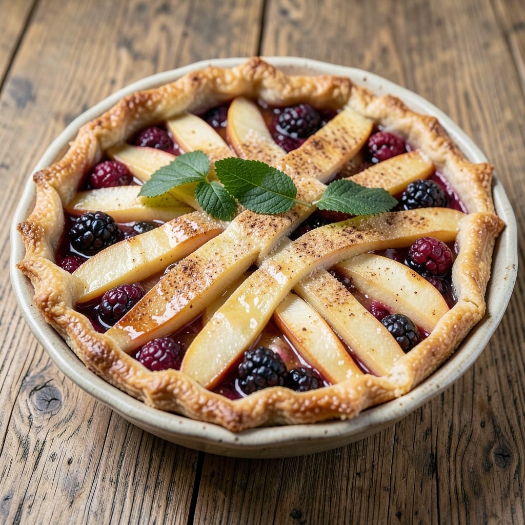 Apple and Blackberry Pie Recipe UK: Tart-Sweet British Bake with Buttery Pastry Crust