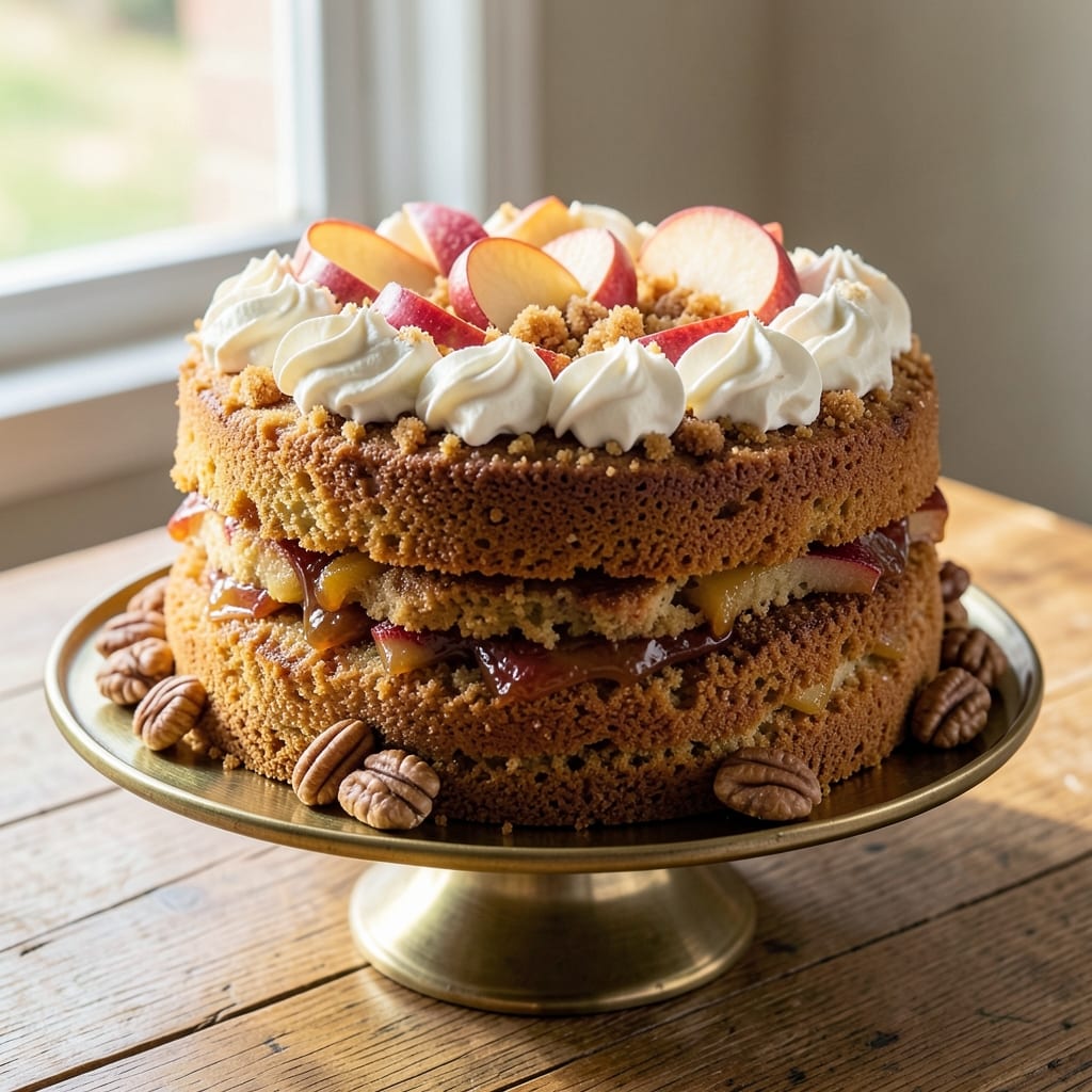 Angela Logan's Apple Cake Recipe: Spiced Apple Layers With Buttery Fondant Crown