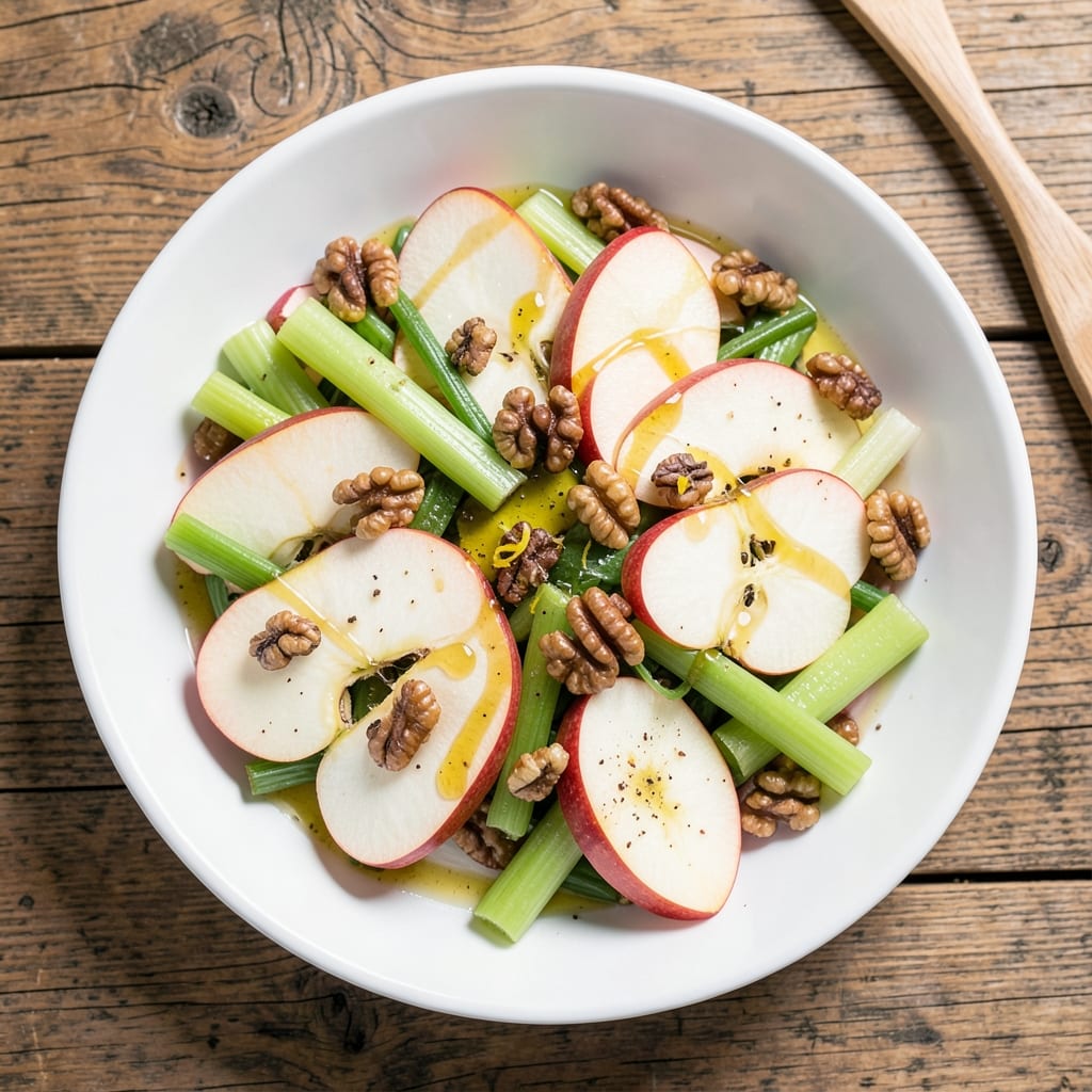 Apple Celery Walnut Salad Recipe: Crunchy Textures and Sweet-Savory Balance
