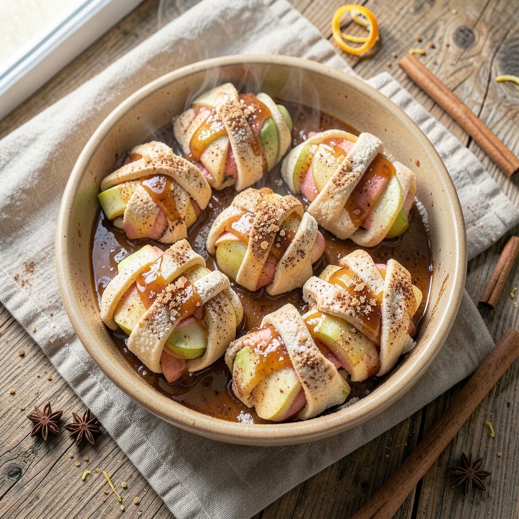 Apple Bundles Recipe: Spiced Apple Filling Wrapped in Crispy Pastry Layers