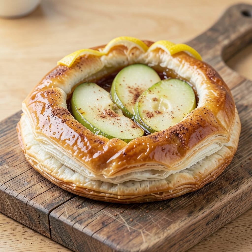 Apple Chausson Recipe: Flaky Fondant Crown With Spiced Apple Heart
