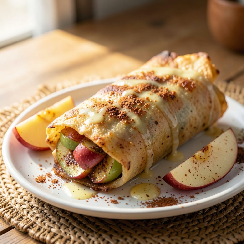 Apple Chimichanga Recipe: Crispy Fried Burrito With Caramelized Apple Filling