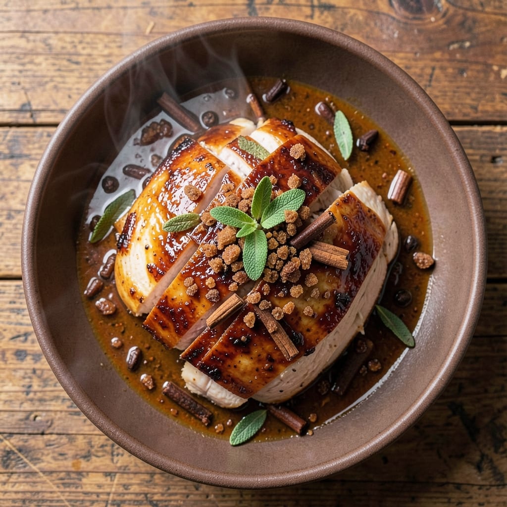 Apple Cider Marinated Turkey Recipe: Sweet-Spiced Roast With Juicy Pink Center