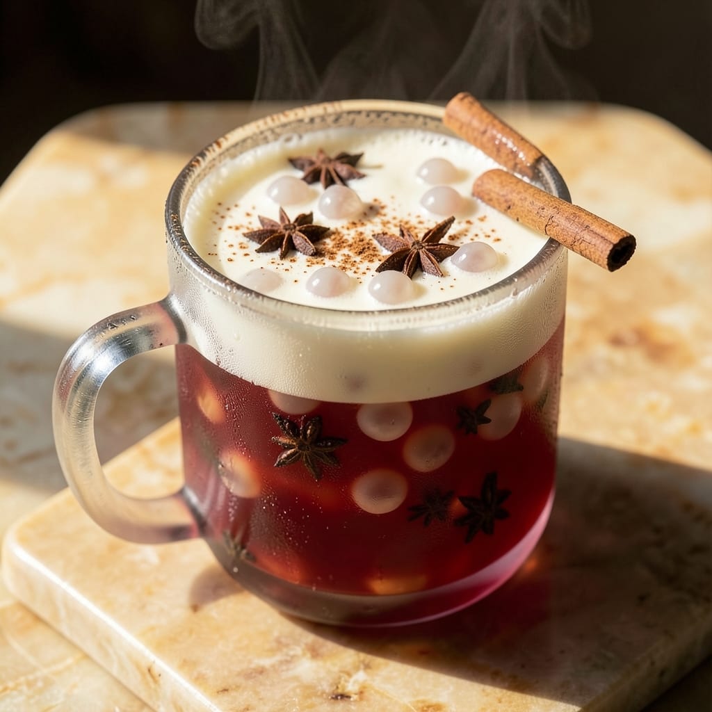 Apple Bubble Tea Recipe: Chewy Tapioca Pearls with Spiced Apple Infusion