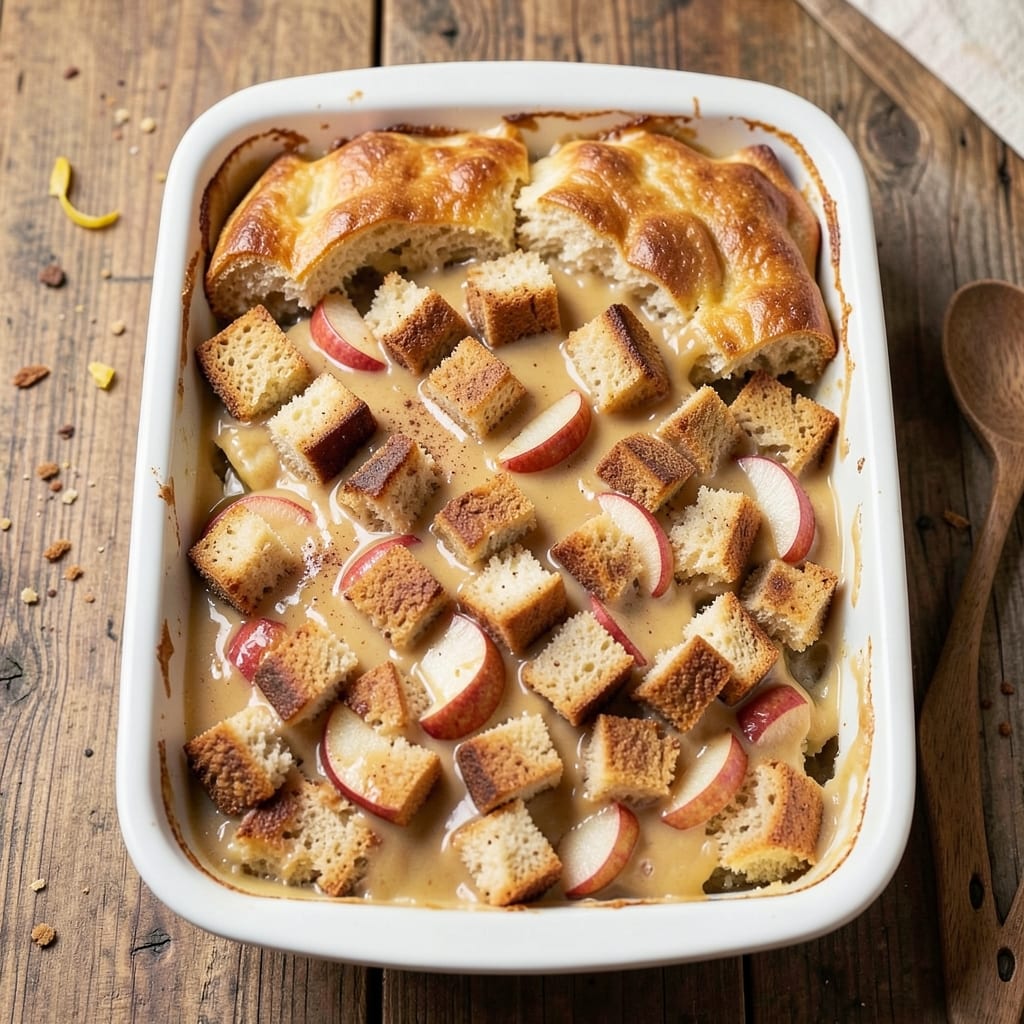 Paula Deen's Apple Bread Pudding Recipe: Spiced Cinnamon Swirls and Caramelized Topping