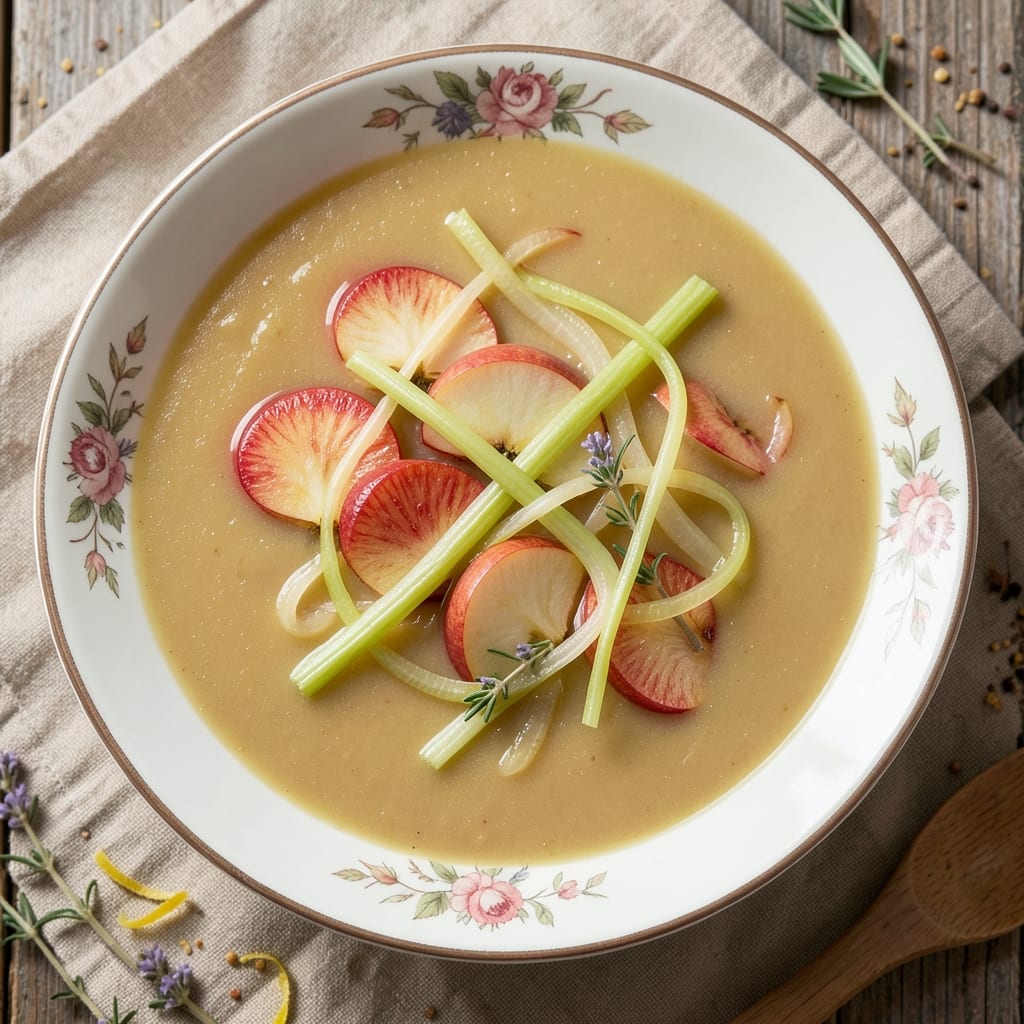 Apple Celery Soup Recipe: Crunchy Celery Bites in Creamy Apple Bliss