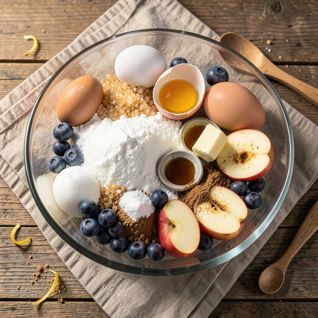 Apple Blueberry Cake Mix Recipe: Bursting With Juicy Fruit and Moist Layers