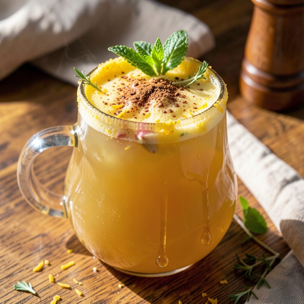 Apple Cider Vinegar, Lemon, Turmeric, Cinnamon & Ginger Drink Recipe: Golden Anti-Inflammatory Elixir