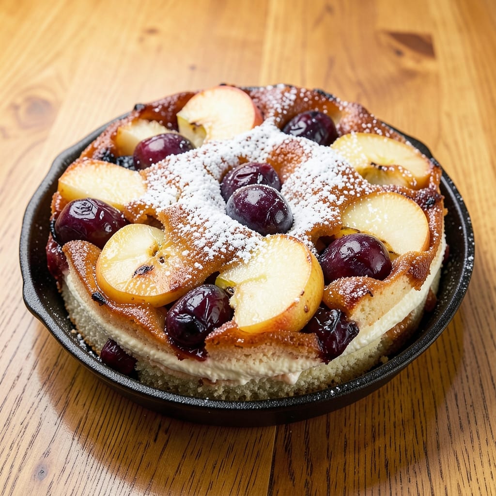 Apple And Plum Upside Down Cake Recipe: Caramelized Fruit Layers With Buttery Crisp Top