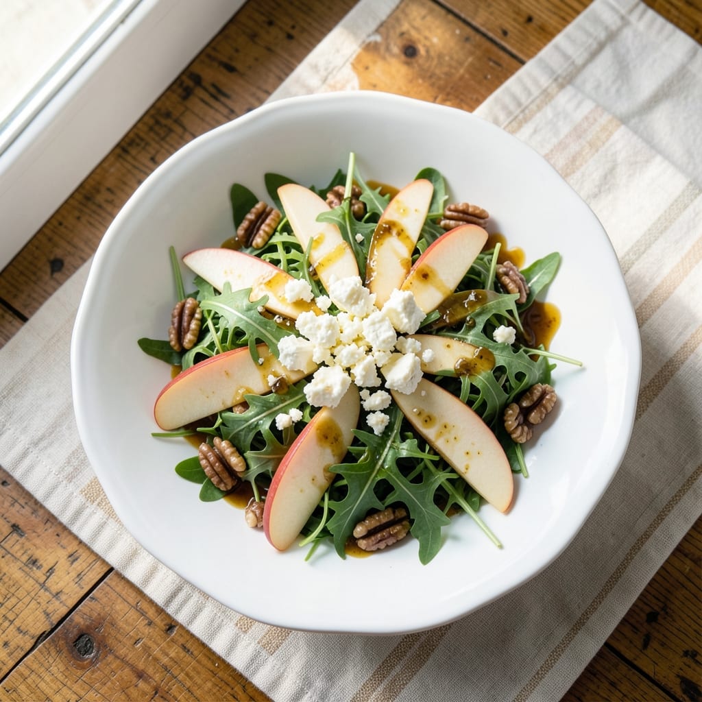Apple and Goat Cheese Salad Recipe: Crisp Apple Bites and Tangy Cheese Balance