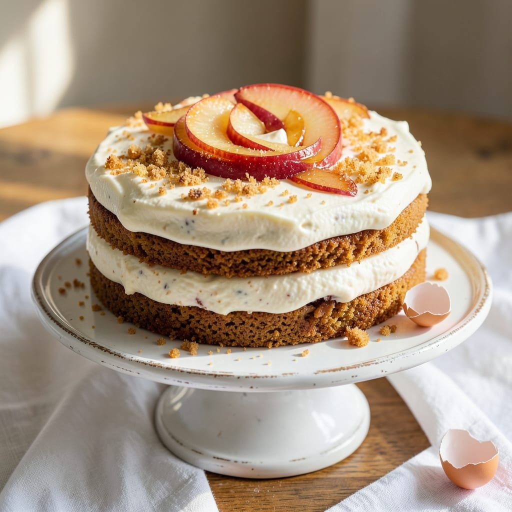 Apple Cream Cake Recipe: Vanilla Custard Layers With Caramelized Topping
