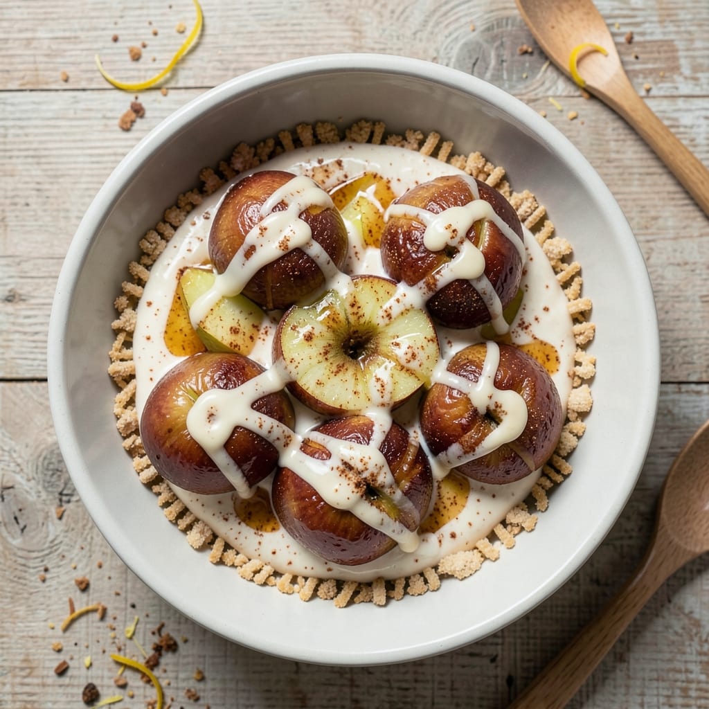 Apple Brunch Recipe: Spiced Caramelized Apples and Creamy Yogurt Swirl