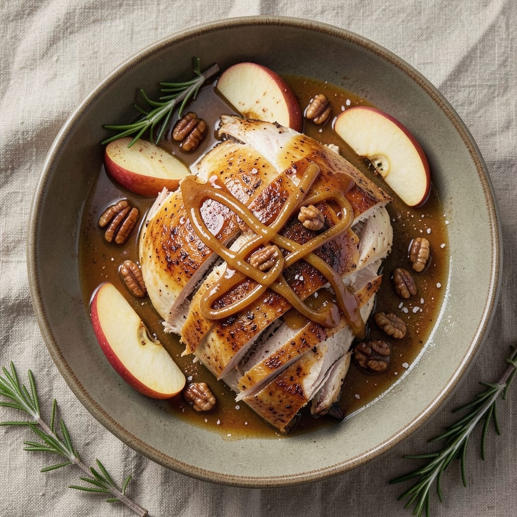 Apple Bourbon Turkey Recipe: Spiced Booze-Basted Bird with Caramelized Crust