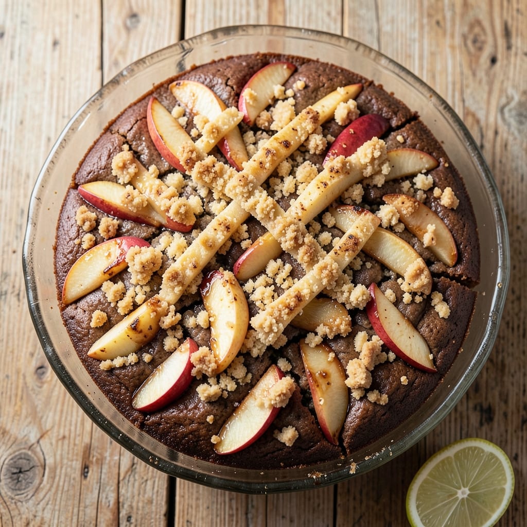 Apple Coffee Cake With Crumble Topping Recipe: Spiced Apple Crunch Meets Mocha Magic