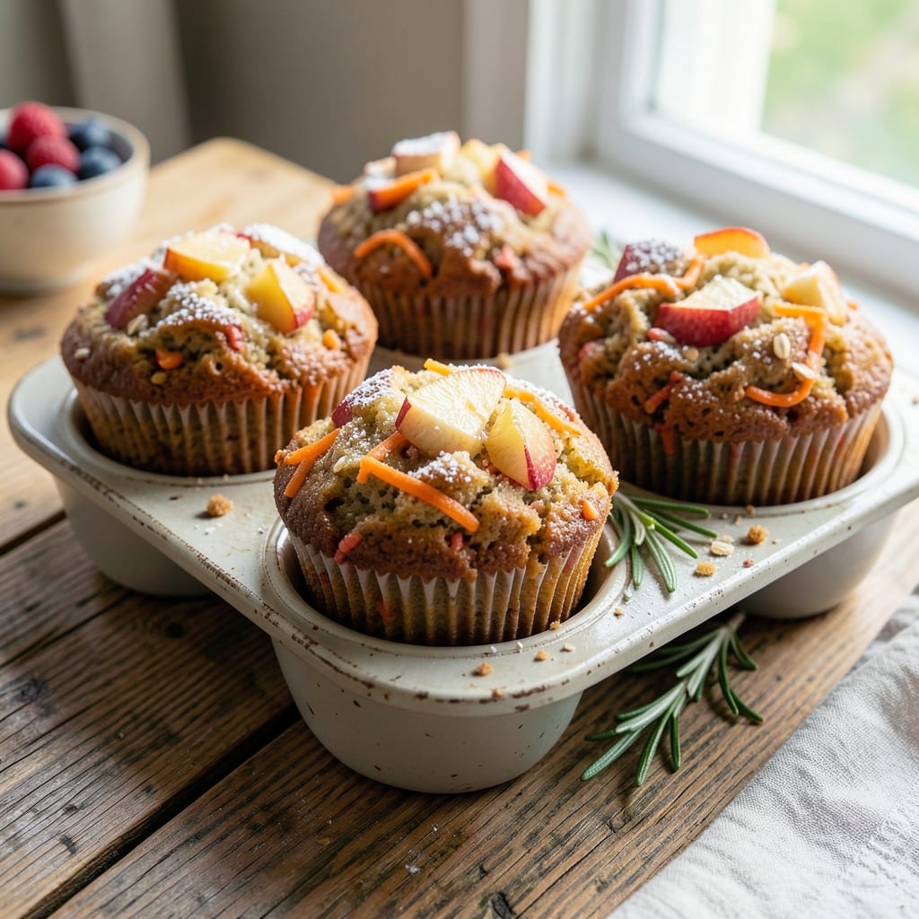 Apple Carrot Bran Muffins Recipe: Whole-Grain Bites With Hidden Veggie Goodness