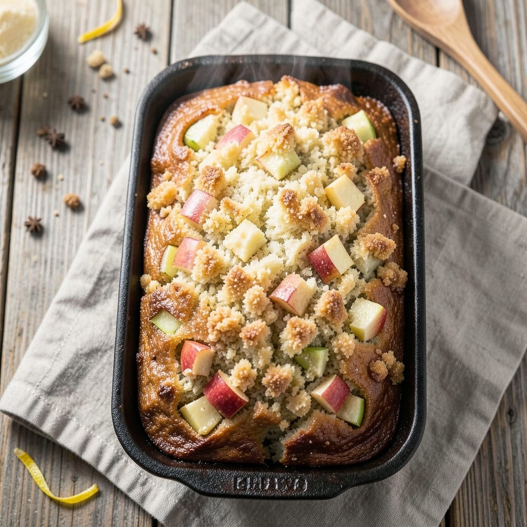 Apple Bread Recipe With Streusel Topping: Warm Spiced Swirls and Buttery Crunch Top
