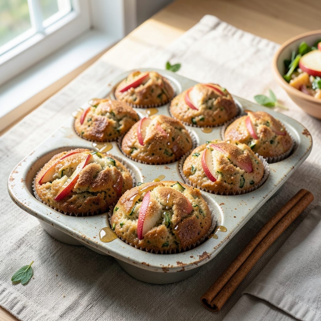Apple Cinnamon Zucchini Muffins Recipe: Spiced Moistness With Hidden Veggie Boost