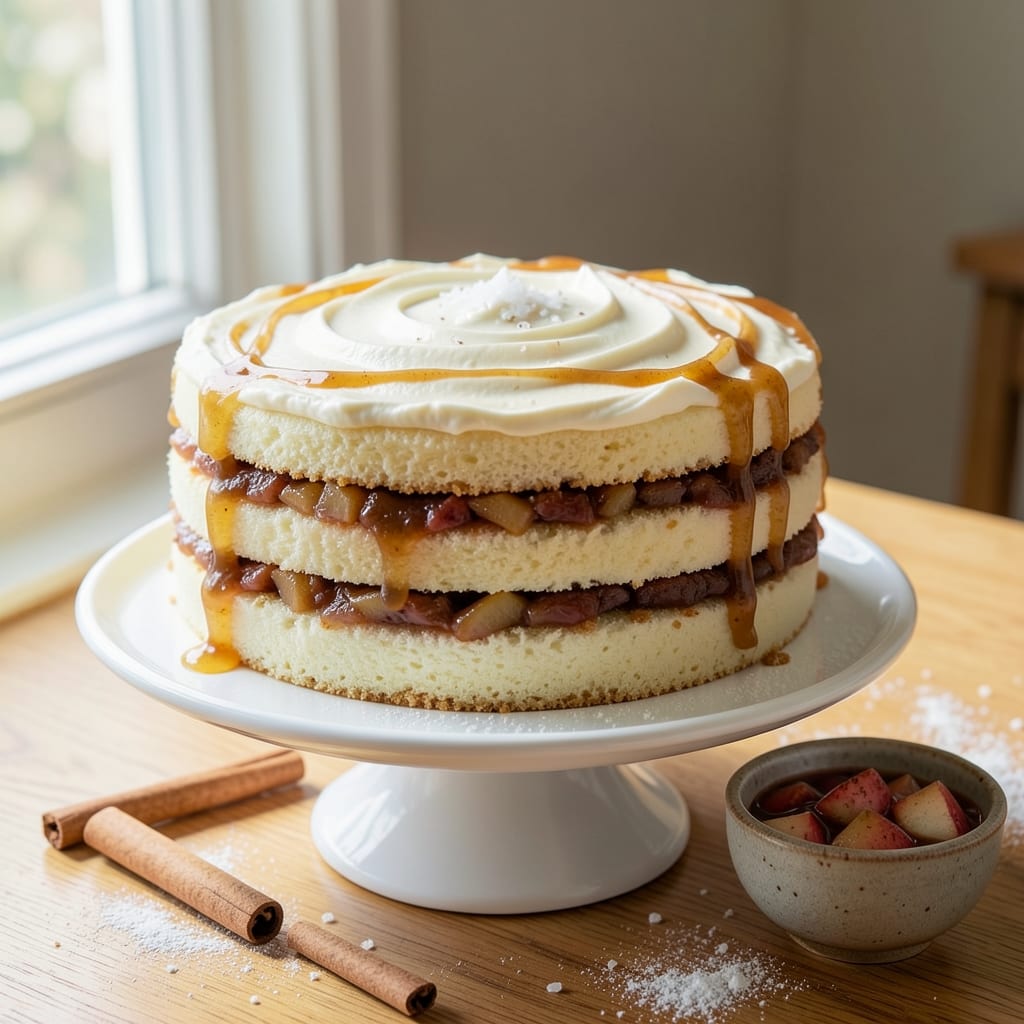 Apple Cinnamon White Cake Recipe: Warm Spiced Layers With Creamy Frosting