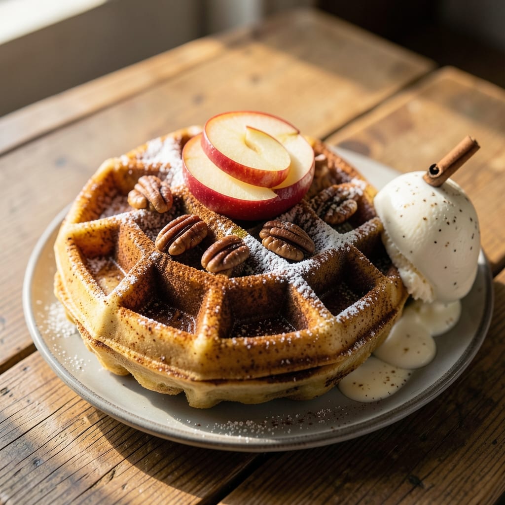 Apple Cinnamon Belgian Waffles Recipe: Warm Spice and Crispy Layers in Minutes