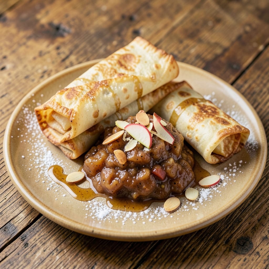 Apple Blintz Recipe: Warm Spiced Apple and Cream Cheese Roll-Ups