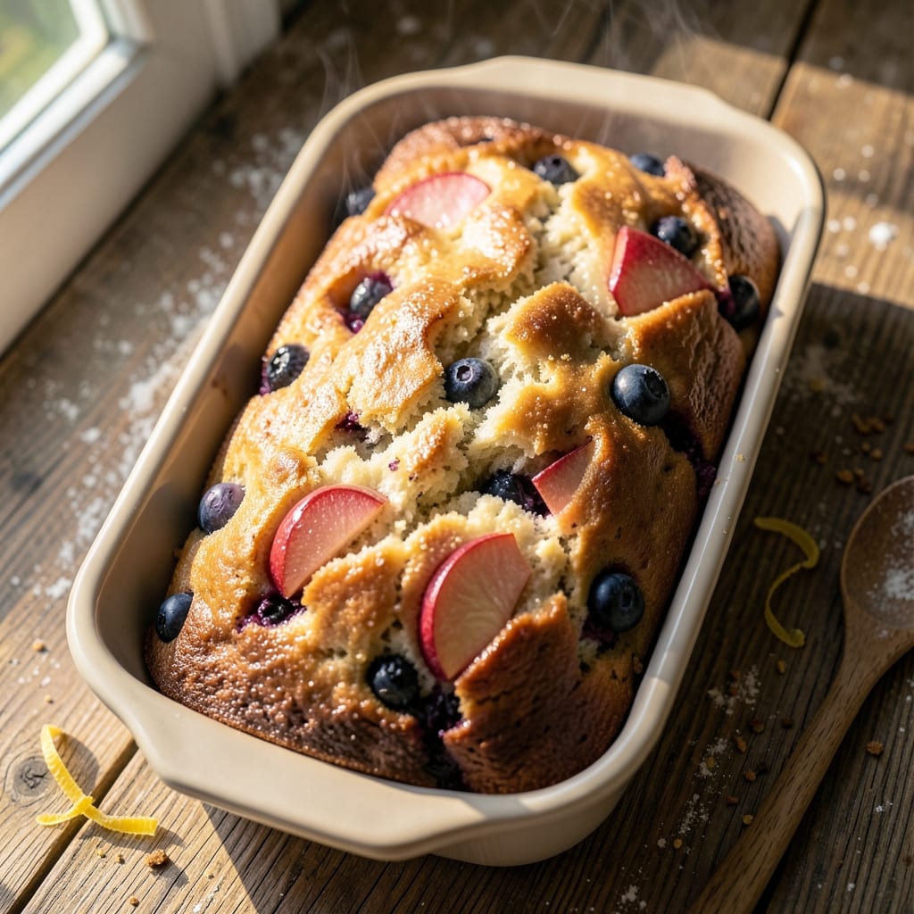 Apple Blueberry Bread Recipe: Spiced Fruit Swirls and Buttery Crust Magic